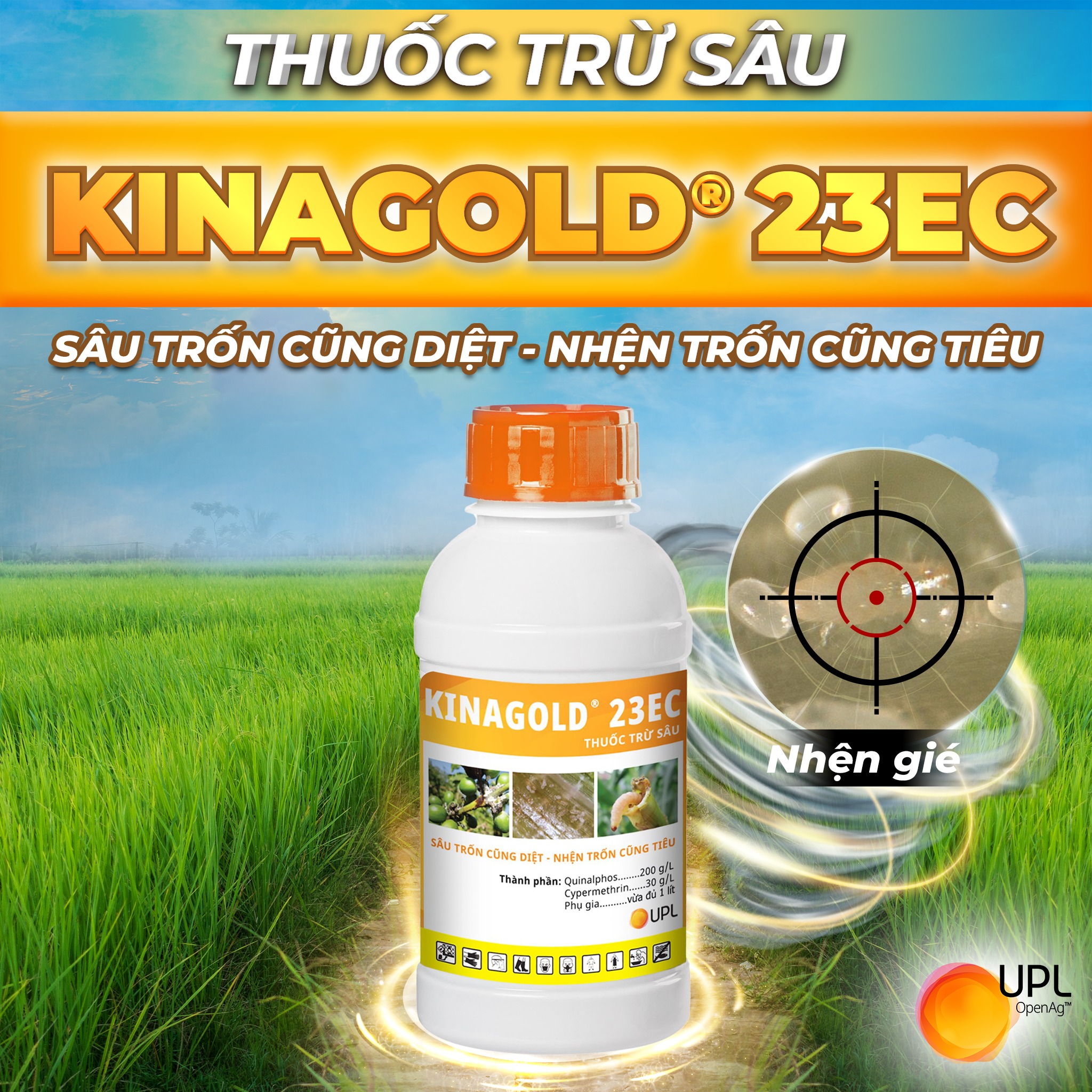 Thuốc trừ sâu KinaGold 23EC - Chai 450ml